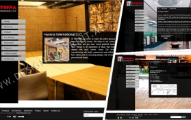 Website layout for interior designing company
